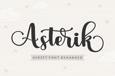 Asterik Font Hans Co 