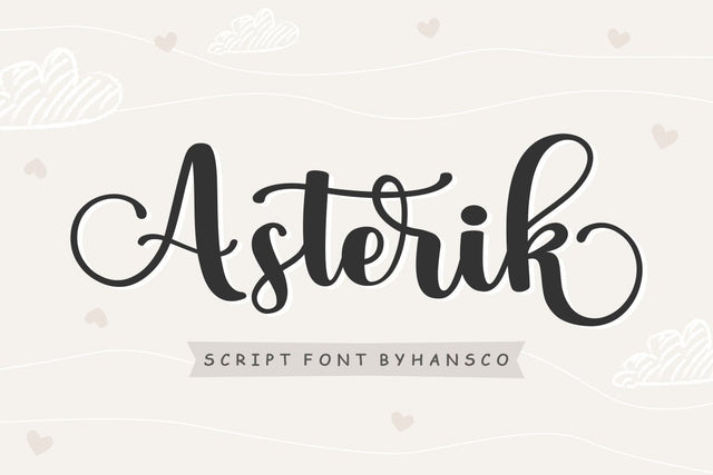 Asterik Font Hans Co 