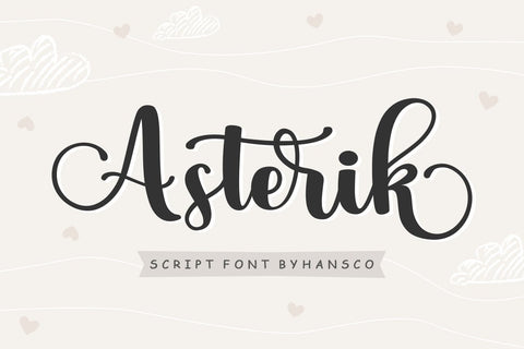 Asterik Font Hans Co 