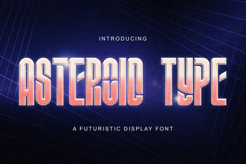 ASTEROID TYPE - Futuristic Display Font Font StringLabs 
