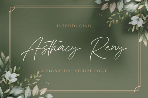 Asthacy Reny - Handwritten Font Font StringLabs 