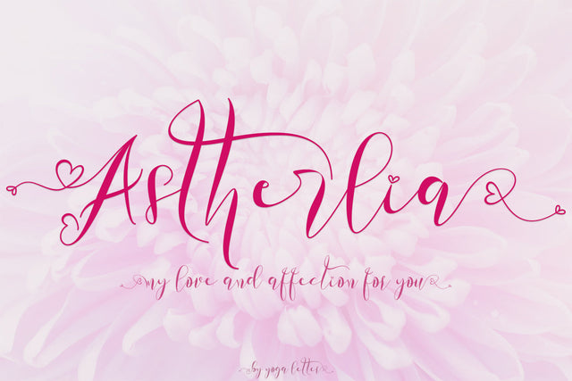 Astherlia Font Prasetya Letter 