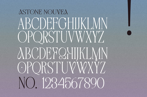 Astone Nouvea Font gatype 