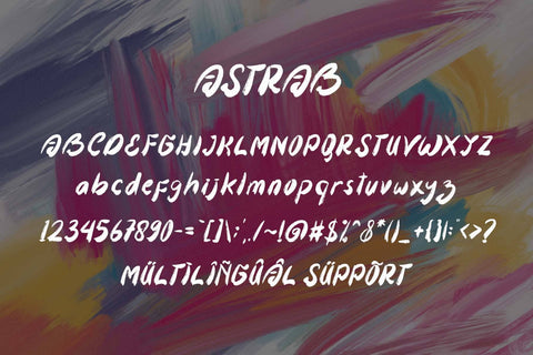 Astrab Font Prasetya Letter 