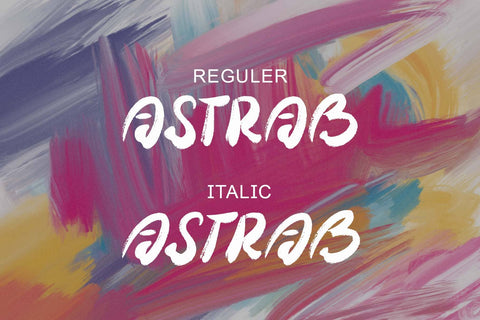 Astrab Font Prasetya Letter 