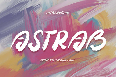 Astrab Font Prasetya Letter 