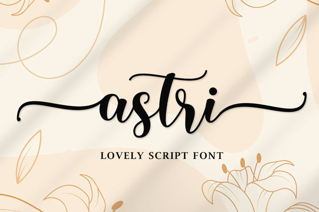 Astri Script Font muhammadzeky 