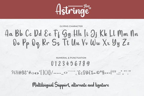 Astringe Font twinletter 