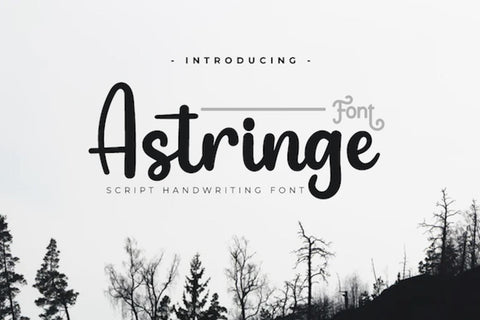 Astringe Font twinletter 