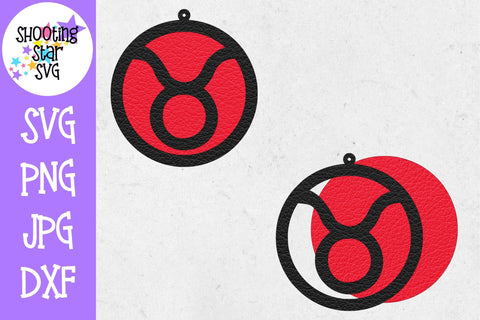Astrology Earring SVG Template - Earring SVG - Zodiac SVG SVG ShootingStarSVG 