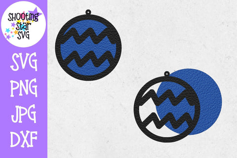 Astrology Earring SVG Template - Earring SVG - Zodiac SVG SVG ShootingStarSVG 