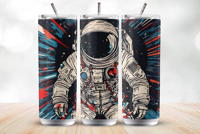 Astronaut 20 Oz Tumbler Wrap Sublimation Design Sublimation MockupSvgVenue 