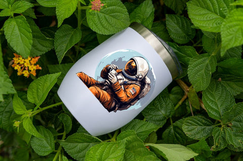 Astronaut Drinking Coffee Clipart Bundle SVG Regulrcrative 