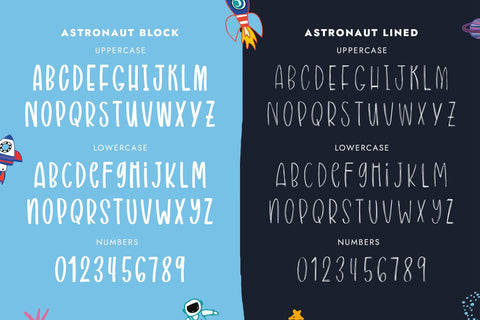 Astronaut Font (Cute Fonts, Kids Fonts, Craft Fonts, Cricut Fonts) Font Jupiter Studio Fonts 