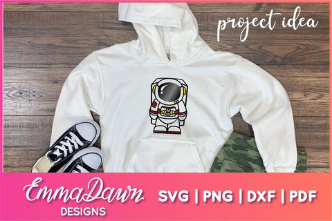 Astronaut SVG SVG Emma Dawn Designs 