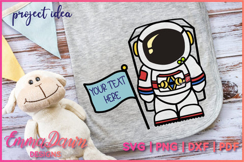 Astronaut SVG SVG Emma Dawn Designs 