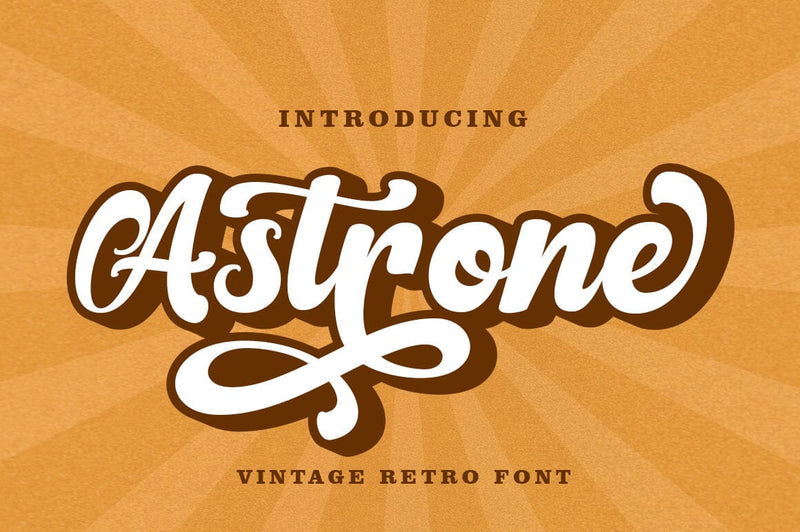 Astrone - Modern Bold Font Font Muhajir 
