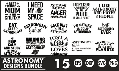 Astronomy SVG Designs Bundle SVG PatternFeed8 