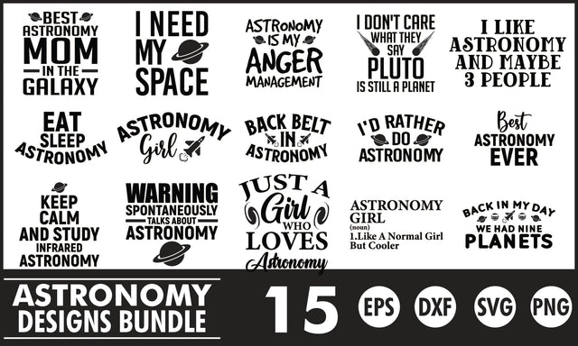Astronomy SVG Designs Bundle SVG PatternFeed8 