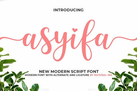 Asyifa Font Studio Natural Ink 