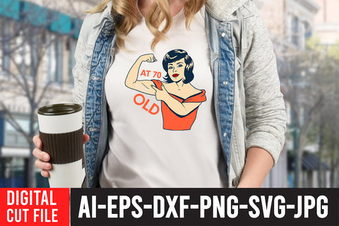 At 70 Years Old SVG Design SVG BlackCatsMedia 