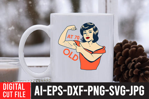 At 70 Years Old SVG Design SVG BlackCatsMedia 