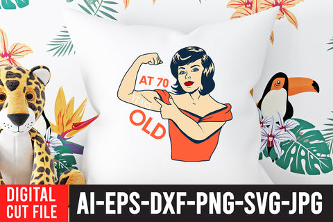 At 70 Years Old SVG Design SVG BlackCatsMedia 