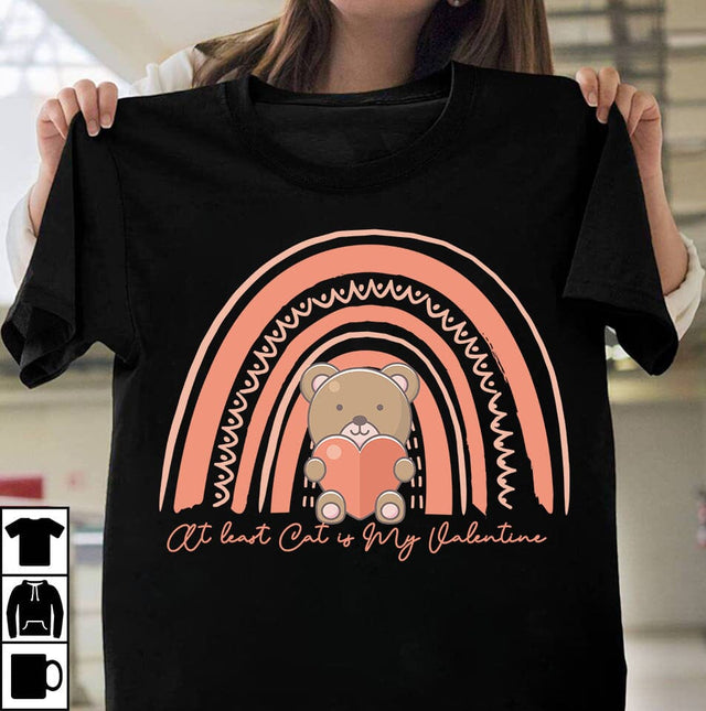 at least Cat is My Valentine SVG Cut File, at least Cat is My Valentine PNG , Valentine's Day SVG Cut File SVG BlackCatsMedia 