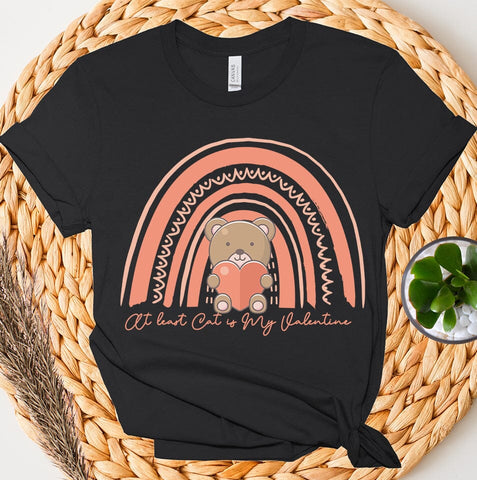 at least Cat is My Valentine SVG Cut File, at least Cat is My Valentine PNG , Valentine's Day SVG Cut File SVG BlackCatsMedia 