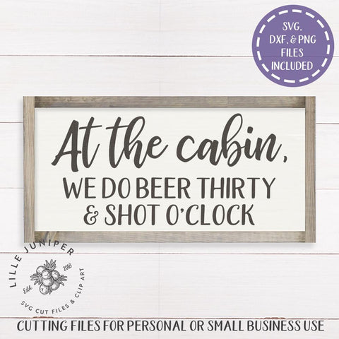 At the Cabin SVG | Family SVG | Rustic Sign Design SVG LilleJuniper 