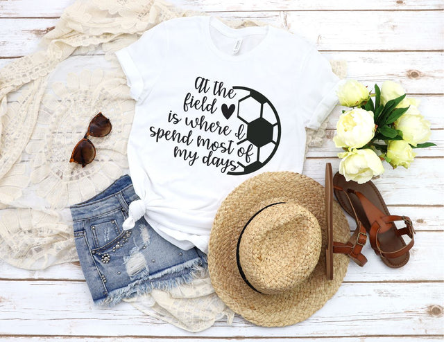 At the Field is Where I Spend Most of My Days SVG So Fontsy Design Shop 