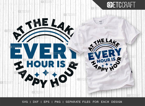 At The Lake Every Hour Is Happy Hour SVG Bundle, Lake Svg, Lake Life Svg, Canoe Svg, Kayak Life Svg, Kayak Saying Svg, Lake Quotes, ETC T00437 SVG ETC Craft 