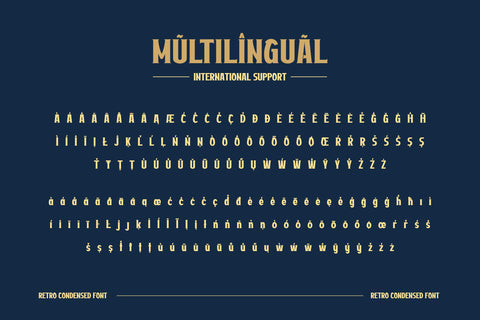 Ateknov | Retro Condensed Font Font twinletter 