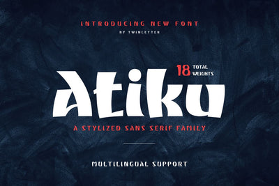 Atiku Font twinletter 