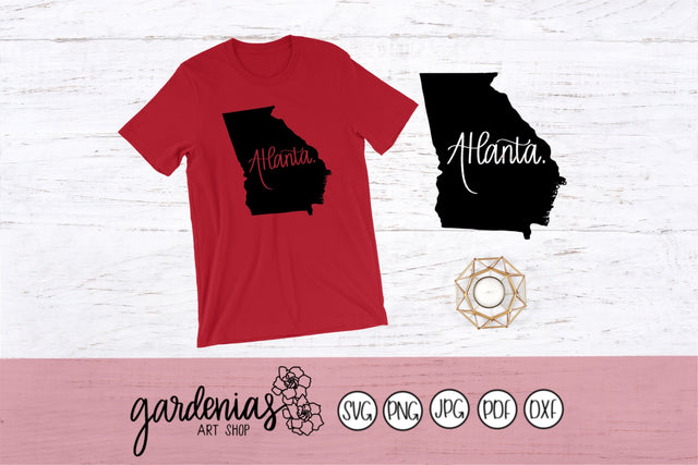 Atlanta Georgia Decal SVG Gardenias Art Shop 