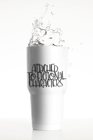 Attached To Fictional Characters Hand Lettered SVG Cut File Cricut Silhouette Cut File SVG Maple & Olive Designs 