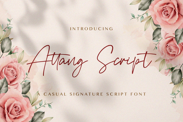 Attang Script - Handwritten Font Font StringLabs 