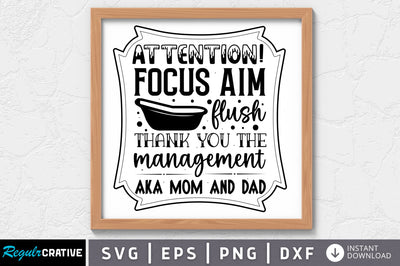 Attention focus aim flush thank you the SVG SVG Regulrcrative 