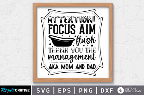 Attention focus aim flush thank you the SVG SVG Regulrcrative 