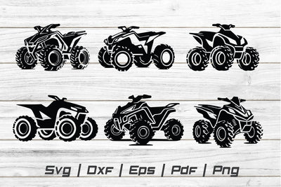 ATV Bike Svg,ATV Bike Rider ,ATV Bike Silhouette,ATV Bike Cut file ,ATV Bike Vector 04 SVG Johan Ru designs 