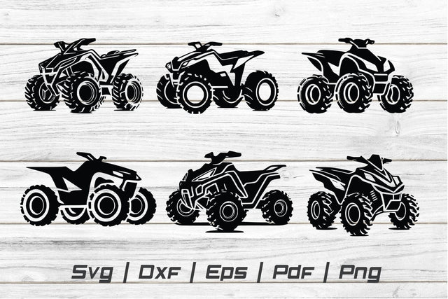 ATV Bike Svg,ATV Bike Rider ,ATV Bike Silhouette,ATV Bike Cut file ,ATV Bike Vector 04 SVG Johan Ru designs 