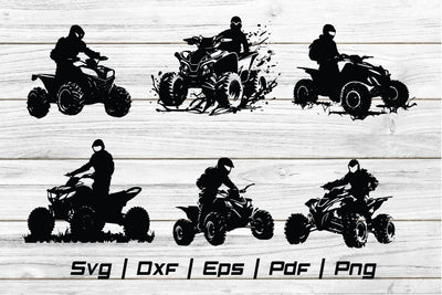 ATV Bike Svg,ATV Bike Rider ,ATV Bike Silhouette,ATV Bike Cut file ,ATV Bike Vector SVG Johan Ru designs 