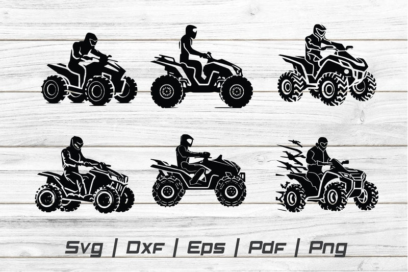 ATV Bike Svg,ATV Bike Rider ,ATV Bike Silhouette,ATV Bike Cut file ,ATV ...