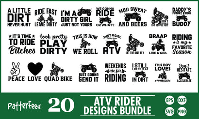 ATV Riders SVG Designs Bundle SVG PatternFeed8 