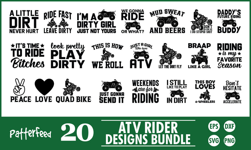 ATV Riders SVG Designs Bundle - So Fontsy