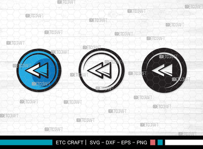 Audio Control Buttons SVG | Control Buttons Svg | Music Button Player Svg | Buttons Svg | Audio Button Clipart SVG ETC Craft 