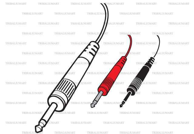 Audio jack cables SVG TribaliumArtSF 