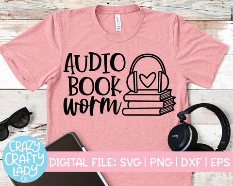 Audiobook Quote SVG Cut File Bundle SVG Crazy Crafty Lady Co. 