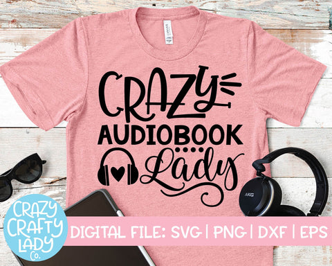 Audiobook Quote SVG Cut File Bundle SVG Crazy Crafty Lady Co. 