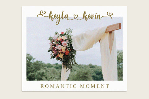 Audiya Romantic Script Font MJB Letters Studio 